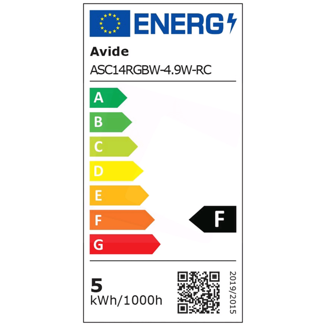 Avide Pametna sijalica, LED 4.9W, E14, RGB+W, 2700K, daljinski - Smart LED Candle 4.9W - Image 3