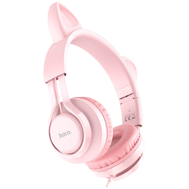 hoco. Slušalice sa mikrofonom, mačje uši, pink - W36 slušalice Mačje uši,Pink - Image 4