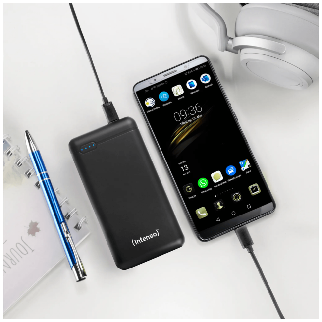 (Intenso) Prijenosni punjač za mobitele i tablete 20000mAh - POWERBANK XS20000 Black - Image 4