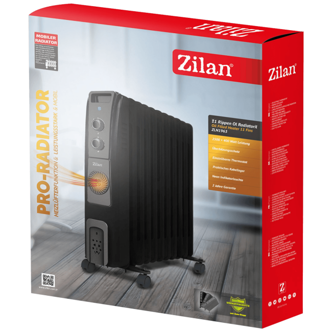 Zilan Radijator uljni + ventilator, 2500 +400 W, 11 rebara - ZLN1963 - Image 2
