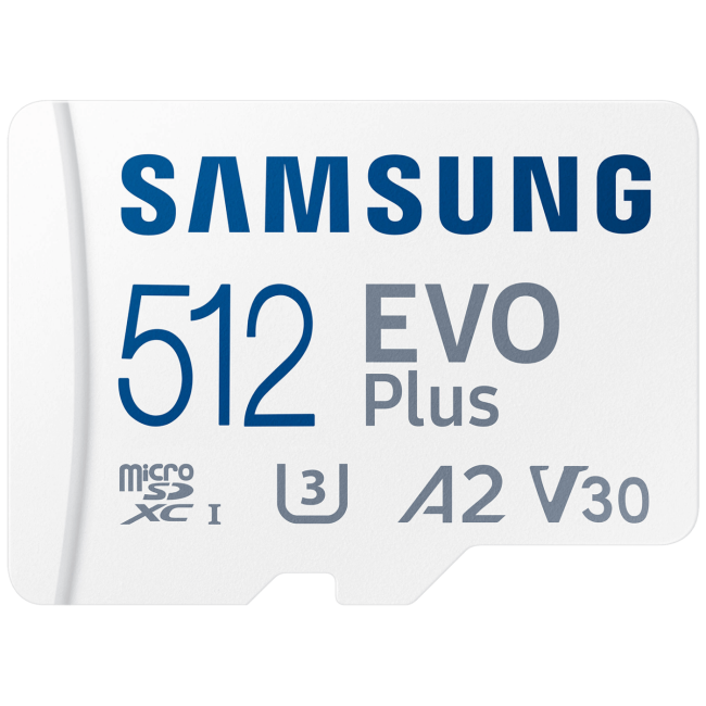 Samsung Micro SDXC kartica, 512GB, 130 MB/s, UHS-I Class 10, Evo - EVO Plus 512GB, 130 MB/s