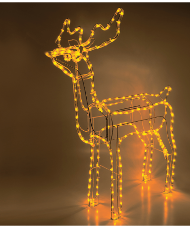 home Dekorativna rasvjeta, LED 3D figura, jelen - ROPE 1