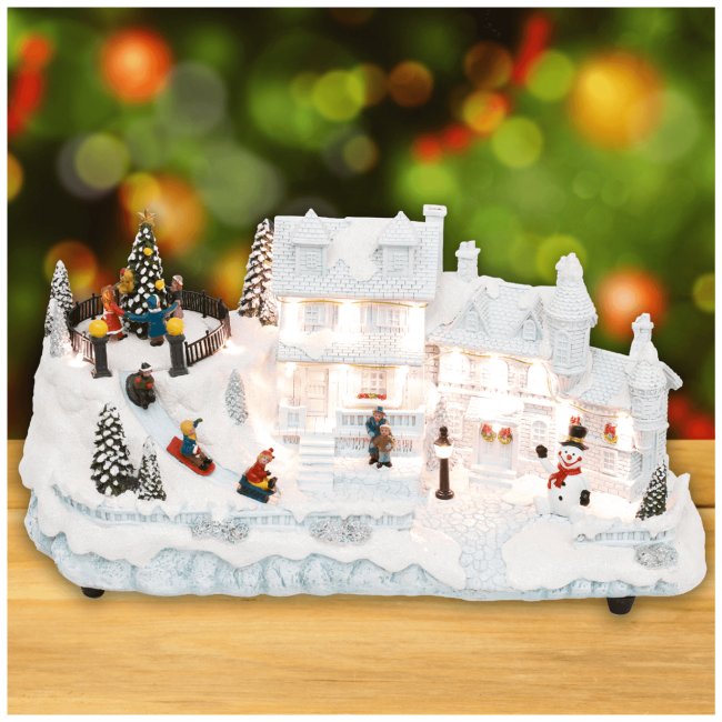 home Dekorativna LED rasvjeta, Diorama, bijela kuća - DRM 16 - Image 2