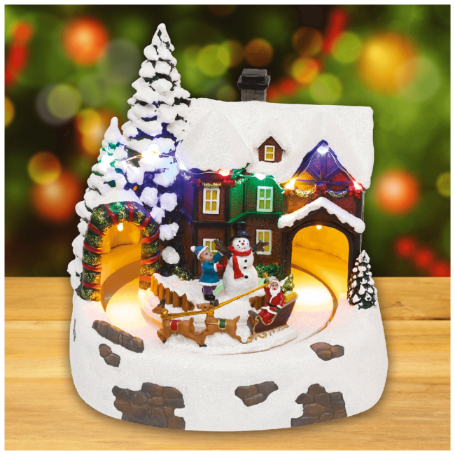 home Dekorativna LED rasvjeta, Diorama, snježna kuća - DRM 15 - Image 2