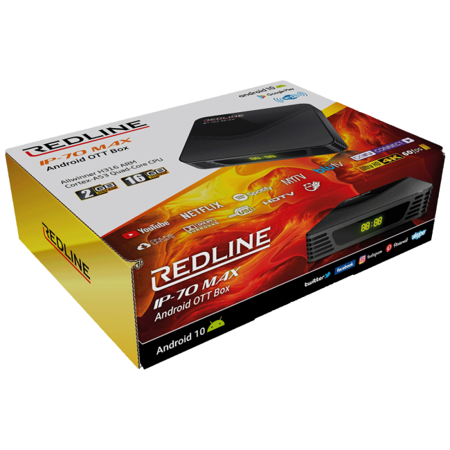 REDLINE Prijemnik IPTV@Android, 4K, 2 / 16 GB, USB, WiFi - IP-70 Max - Image 5