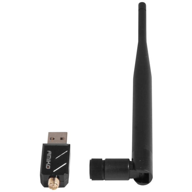 Amiko Wi-Fi mrežna kartica, USB, 2.4 GHz, 5 dB, 150 Mbps - WLN-881