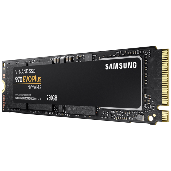 Samsung SSD Disk, 250GB, M.2 NVMe PCIe 3.0, 970 EVO Plus - MZ-V7S250BW