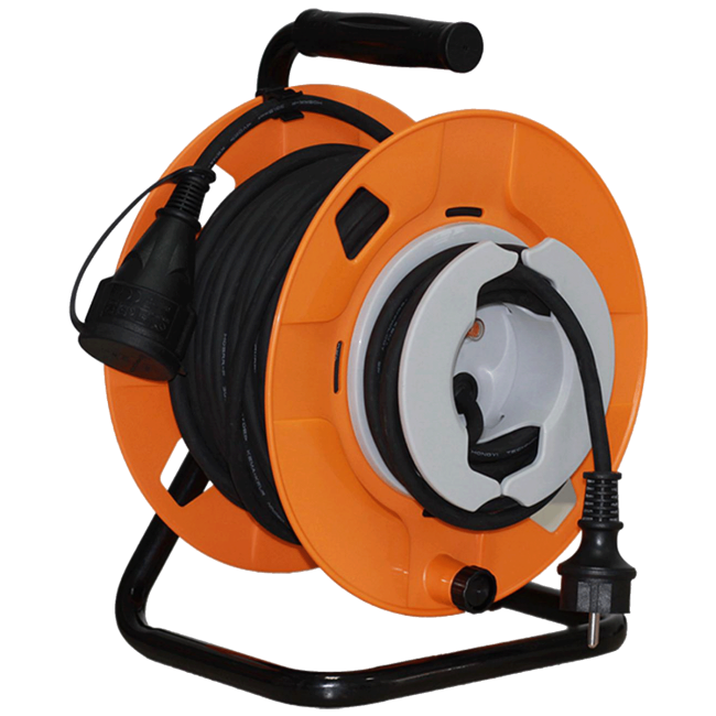 home Motalica za kabl, 25 met., H05RR-FG, 1.5 mm², IP44 - HJR 25-3