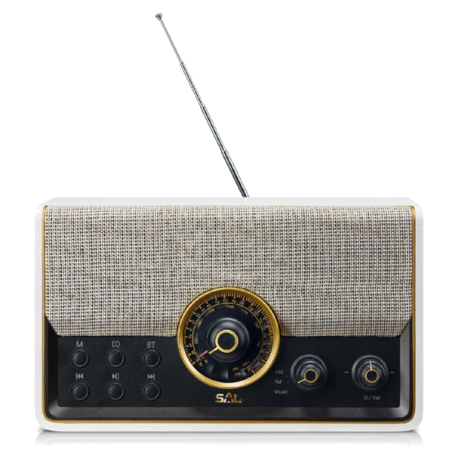 SAL Retro radio, AM-FM-BT-USB-mSD - RRT 6B - Image 2