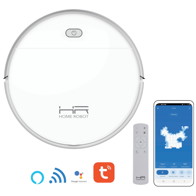 Home Robot Robot, usisavač, Wifi, HEPA filter - Homerobot RV400 White - Image 5