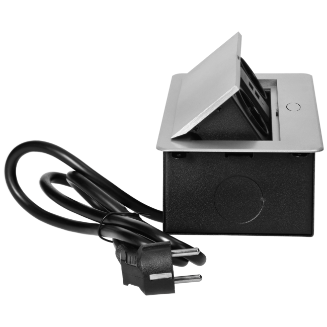 Orno Produžni kabel sa 2 x Schuko utičnice + 2 x USB, ugradbena - OR-AE-13126(GS)/G - Image 5