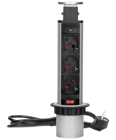 Orno Produžni kabel sa 3 x Schuko utičnice, ugradbena - OR-AE-1347(GS)