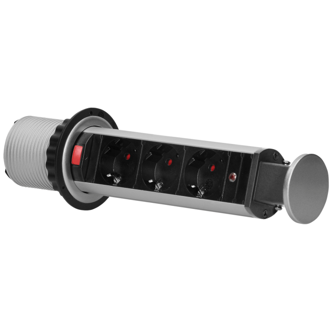 Orno Produžni kabel sa 3 x Schuko utičnice, ugradbena - OR-AE-1347(GS) - Image 3