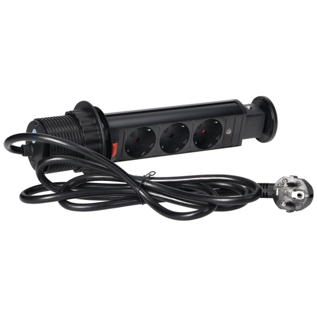 Orno Produžni kabel sa 3 x Schuko utičnice, ugradbena - OR-AE-1347(GS)/B - Image 5