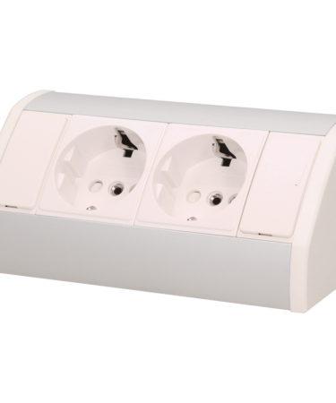 Orno Produžni kabel sa 2 x Schuko utičnice, ugradbena - OR-GM-9005/W-G(GS)
