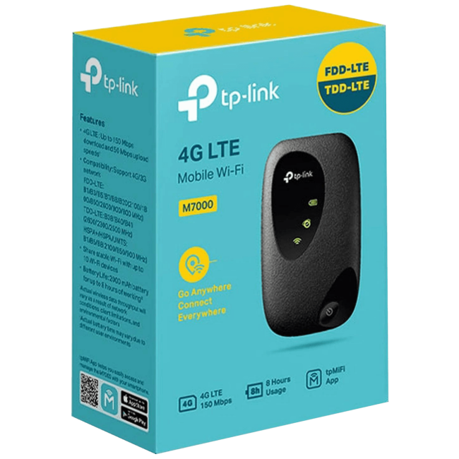TP-LINK 4G LTE mobilni WiFi router, 150 Mbps, WiFi 300 Mbps - M7200 - Image 2