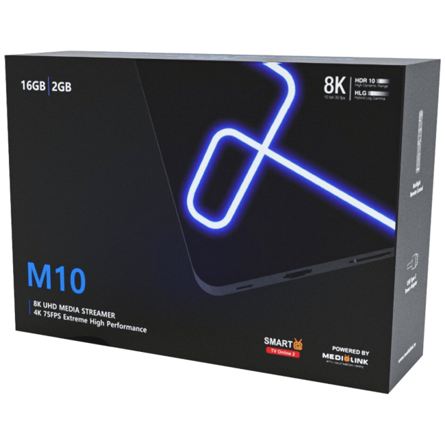 MediaLink Prijemnik IPTV@Android, UHD/4K/8K, 2GB/16GB, WiFi, Bluetooth - M10 - Image 2