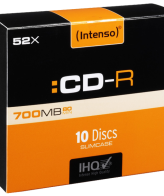 (Intenso) CD-R 700MB (80 min.) pak. 10 komada Slim Case - CD-R700MB/10Slim