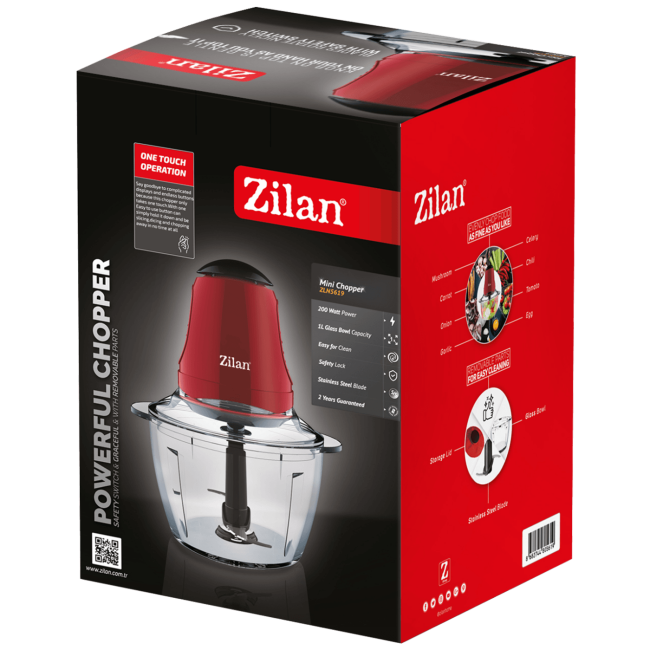 Zilan Sjeckalica, staklena posuda 1.0 lit., 200 W - ZLN5619 - Image 2