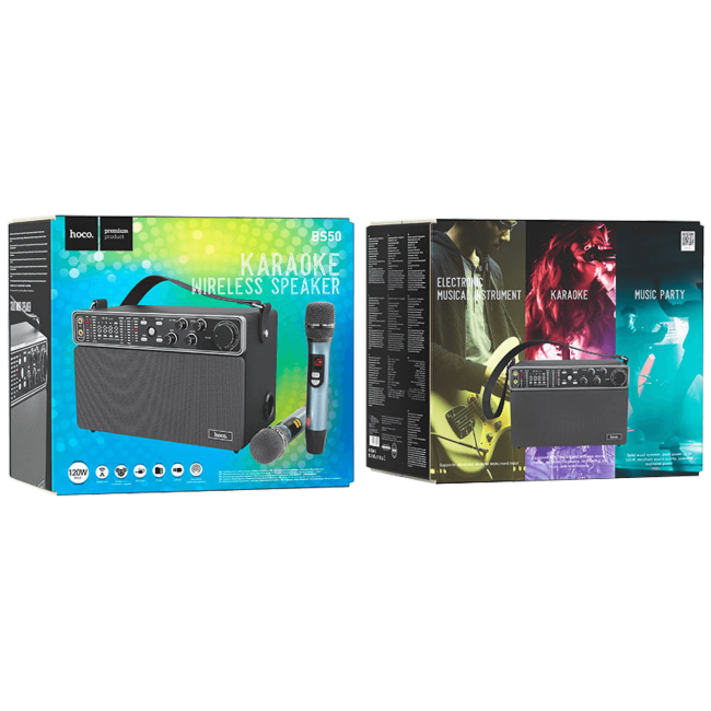 hoco. Zvučnik bežični sa mikrofonom, Bluetooth, 60W, KARAOKE - BS50 Chanter - Image 2