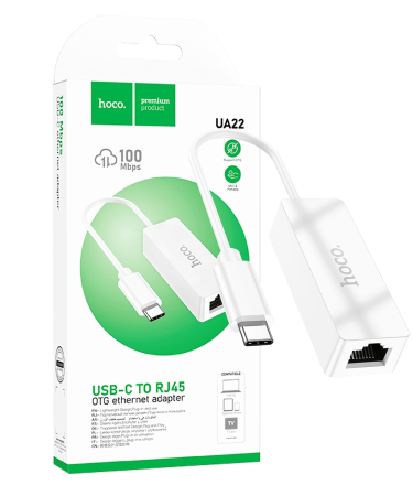 hoco. Adapter USB type C na LAN - UA22 type C