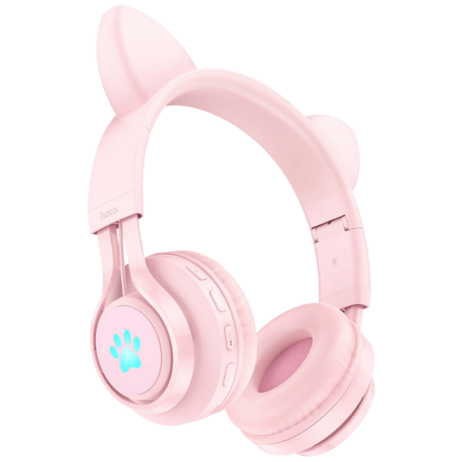 hoco. Slušalice bežične sa mikrofonom, Bluetooth, mačje uši, pink - W39 slušalice Mačje uši,Pink - Image 3