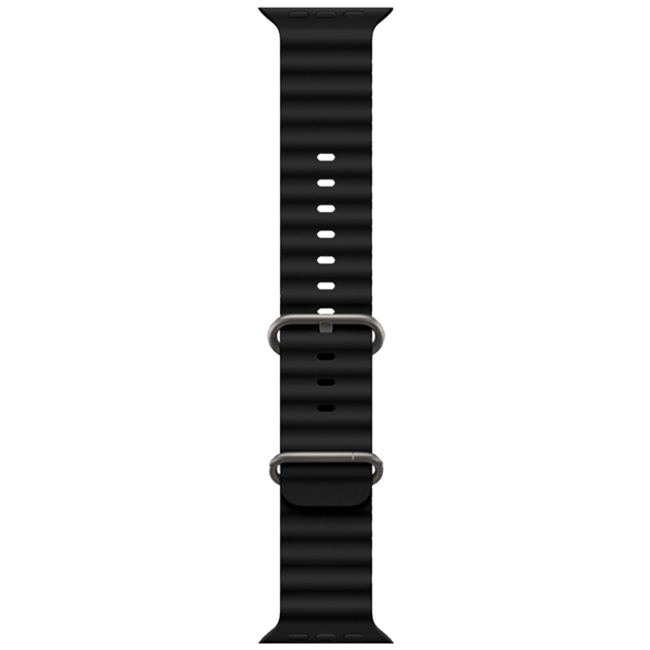 hoco. Silikonski remen za iWatch, 42/44/45/49mm, crna - iWatch WA12 Black