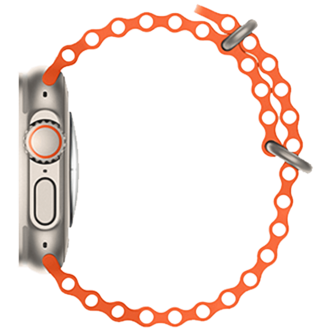 hoco. Silikonski remen za iWatch, 42/44/45/49mm, orange - iWatch WA12 Orange - Image 2