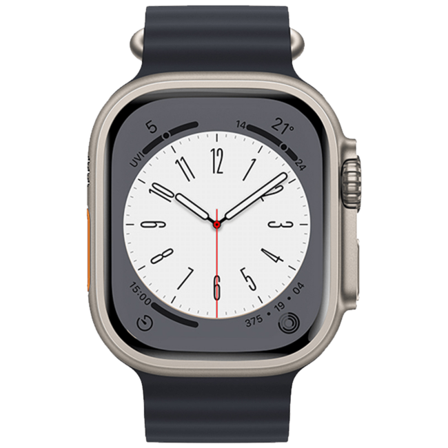 hoco. Silikonski remen za iWatch, 42/44/45/49mm, plava - iWatch WA12 Midnight Blue - Image 3