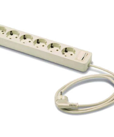 Famatel Produžni kabl 6 utičnica, 1.5m, prekidač, bijeli, 1.5mm² - 2518-PK6/1.5