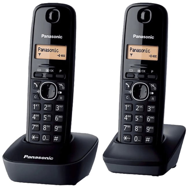 Panasonic Telefon bežični, sa dvije slušalice, 1.4" LCD display - KX-TGB612FXB
