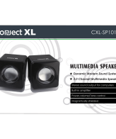 Connect XL Zvučnik, set,  2.0, USB 5V, boja crna - CXL-SP101