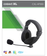 Connect XL Slušalice+mikrofon, set, konekcija Jack 3.5mm,kožni jastučić - CXL-HP300