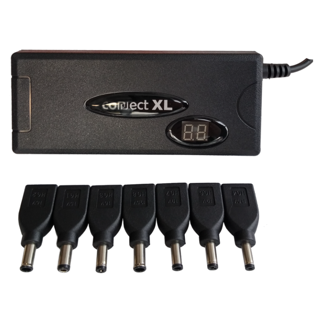 Connect XL Adapter za laptop,univerzalni, 90W, 2u1 AC+Auto, LCD display - CXL-PN90C - Image 3
