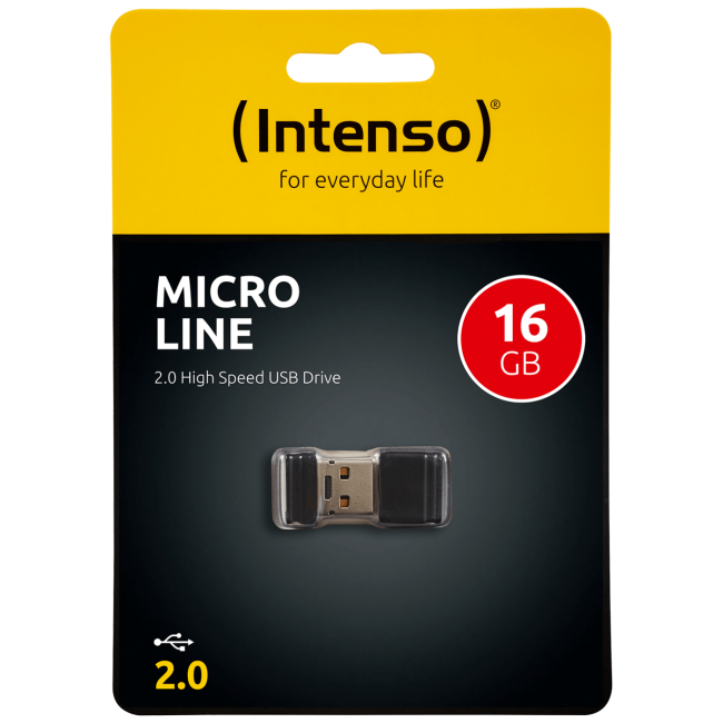 (Intenso) USB Flash drive 16GB Hi-Speed USB 2.0, Micro Line - ML16