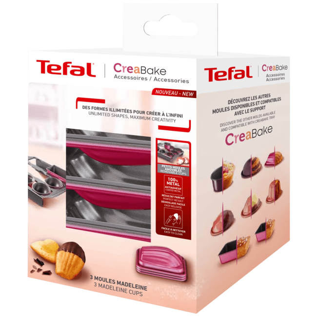 Tefal Kalup za madeline, 3 kom., CreaBake - J30799904 - Image 2