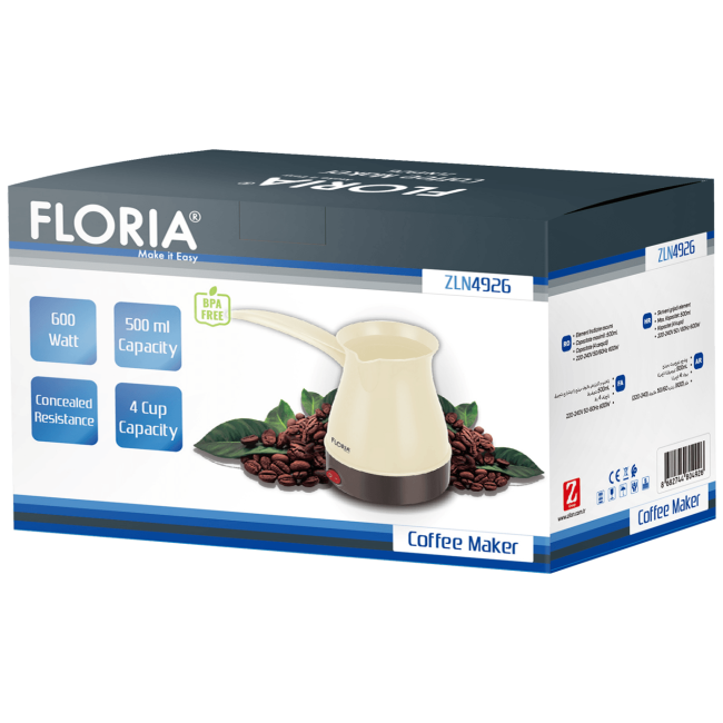 Floria Kuhalo za kafu, 600 W, 0,5 lit. - ZLN4926 - Image 2