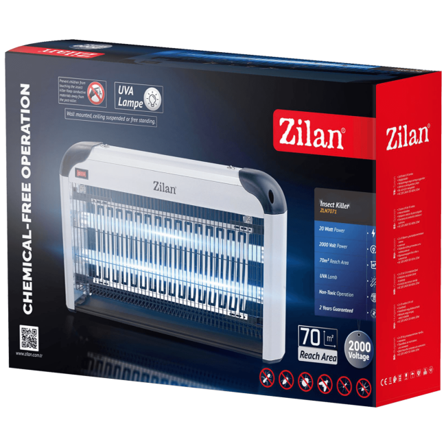 Zilan Električna zamka za insekte, UV svjetlost 20W - ZLN7071 - Image 2