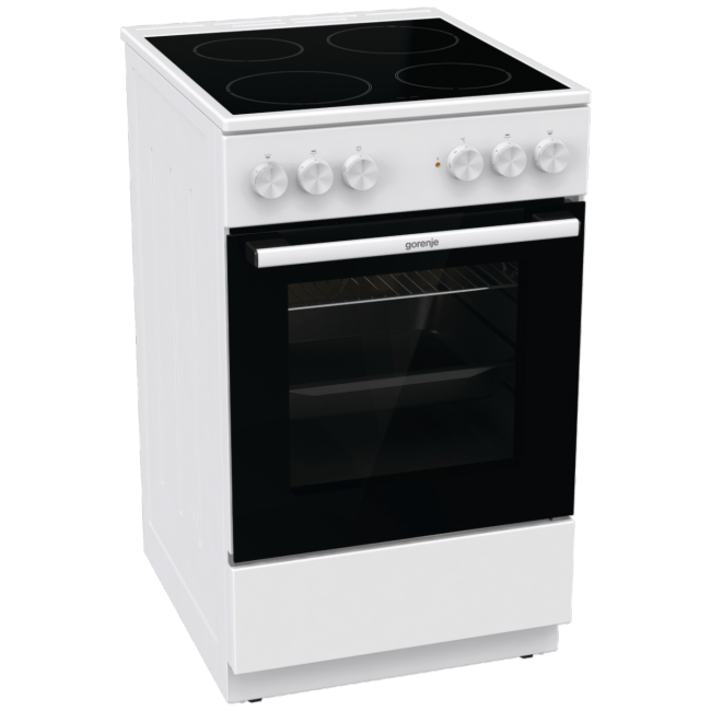 Gorenje Štednjak, staklokeramička ploča, 8000W, pećnica 68 lit, A - GEC5A11WG