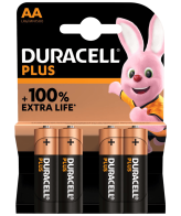 Duracell Baterija alkalna, AA, 1,5 V, blister 4 kom. - Mignon AA B4