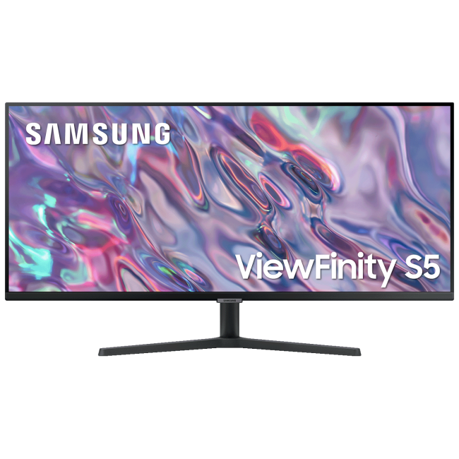 Samsung Monitor 34", UWQHD, Viewinfinity S5, HDMI, DisplayPort - LS34C500GAUXEN
