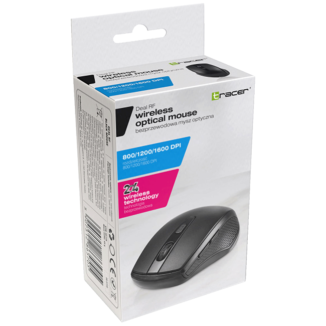 Tracer Miš bežični, 1600 dpi, 2.4 GHz, USB nano, Plug&Play - MOUSE DEAL RF NANO USB - Image 4