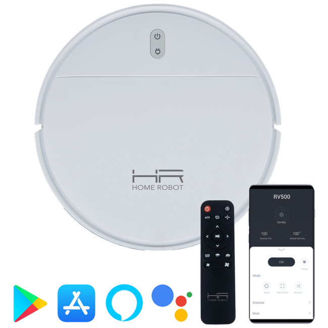 Home Robot Robot, usisavač, Wifi, HEPA filter - Homerobot RV500 White - Image 4