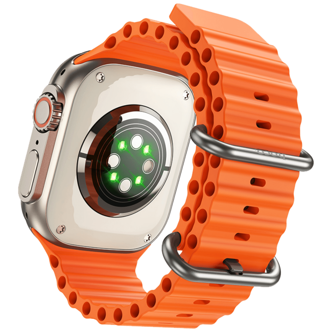 hoco. Pametni sat, 1.96" zaslon, Dual Bluetooth, IP67 - Y12 Titanium Gold - Image 4