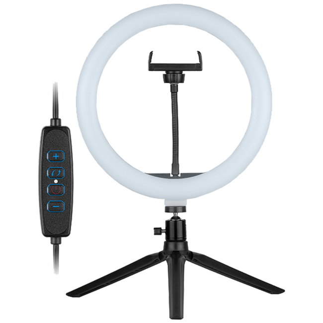 Tracer Lampa,LED, sa mini tripod postoljem, 10W - LED RING LAMP 26cm, MINI TRIPOD - Image 2