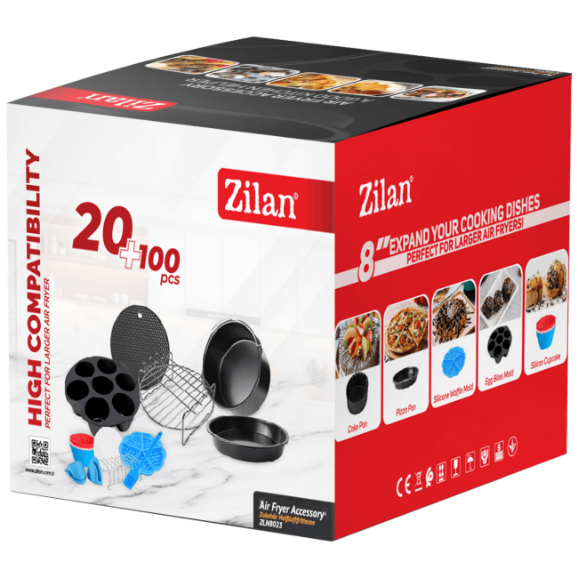 Zilan Pribor za kuhanje za friteze na vrući zrak, 8" - ZLN8023 - Image 2
