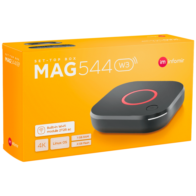 Mag Prijemnik IPTV za Stalker midlleware, 4K, WiFi 2.4/5 GHz - MAG 544 W3 - Image 2