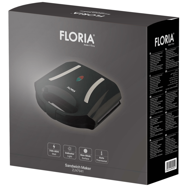 Floria Toster, LED indikator, 800 W, crna - ZLN7941 - Image 2