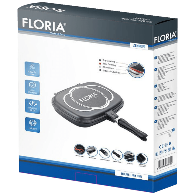 Floria Dvostruka grill tava - ZLN7019 - Image 4