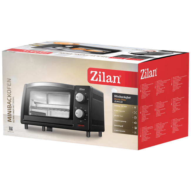 Zilan Mini pećnica, zapremina 9 l, 800 W, crna - ZLN4328 - Image 4
